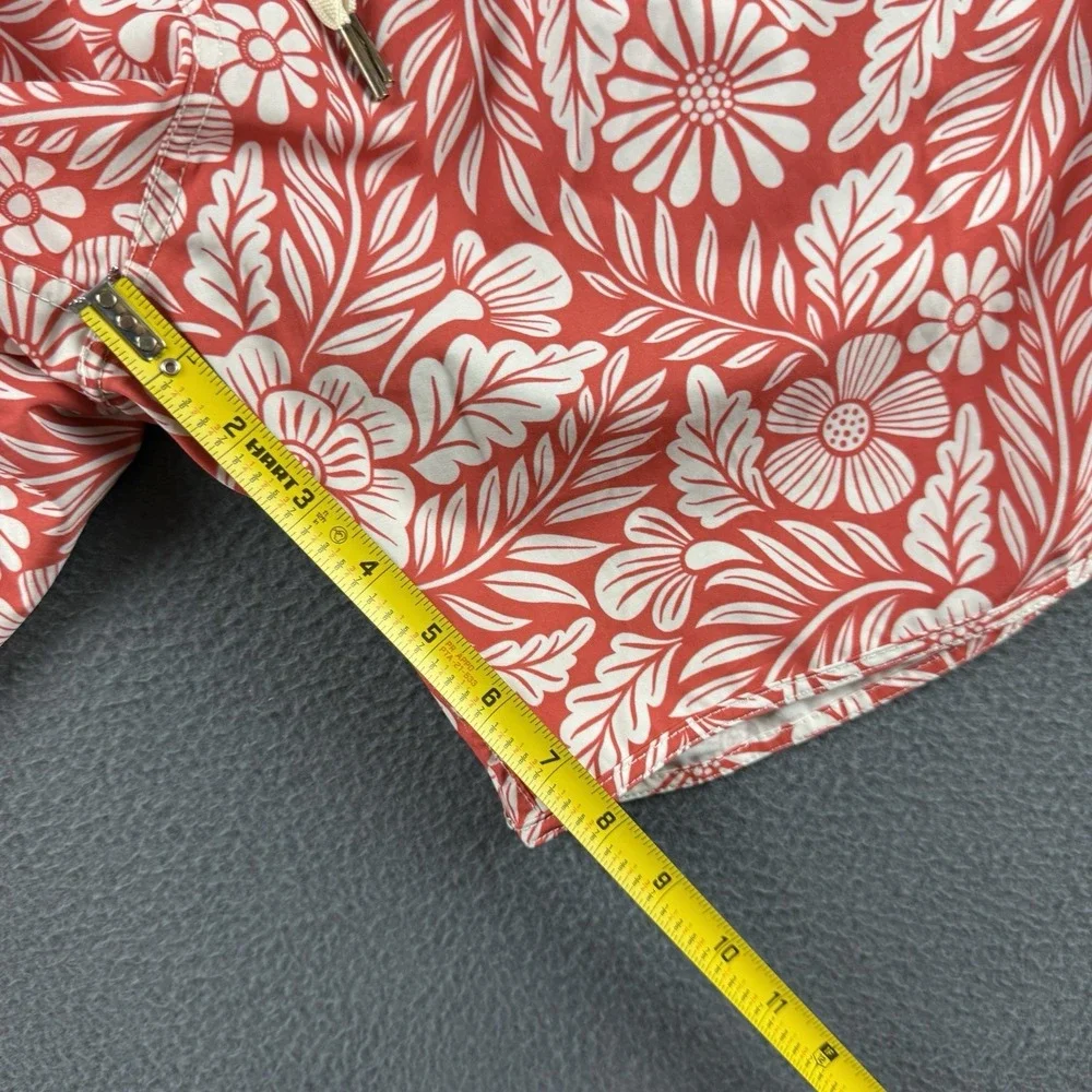 Fair Harbor Shorts Men's 2XL Red Hawaiian Lined Athletic Drawstring Hybrid Swim